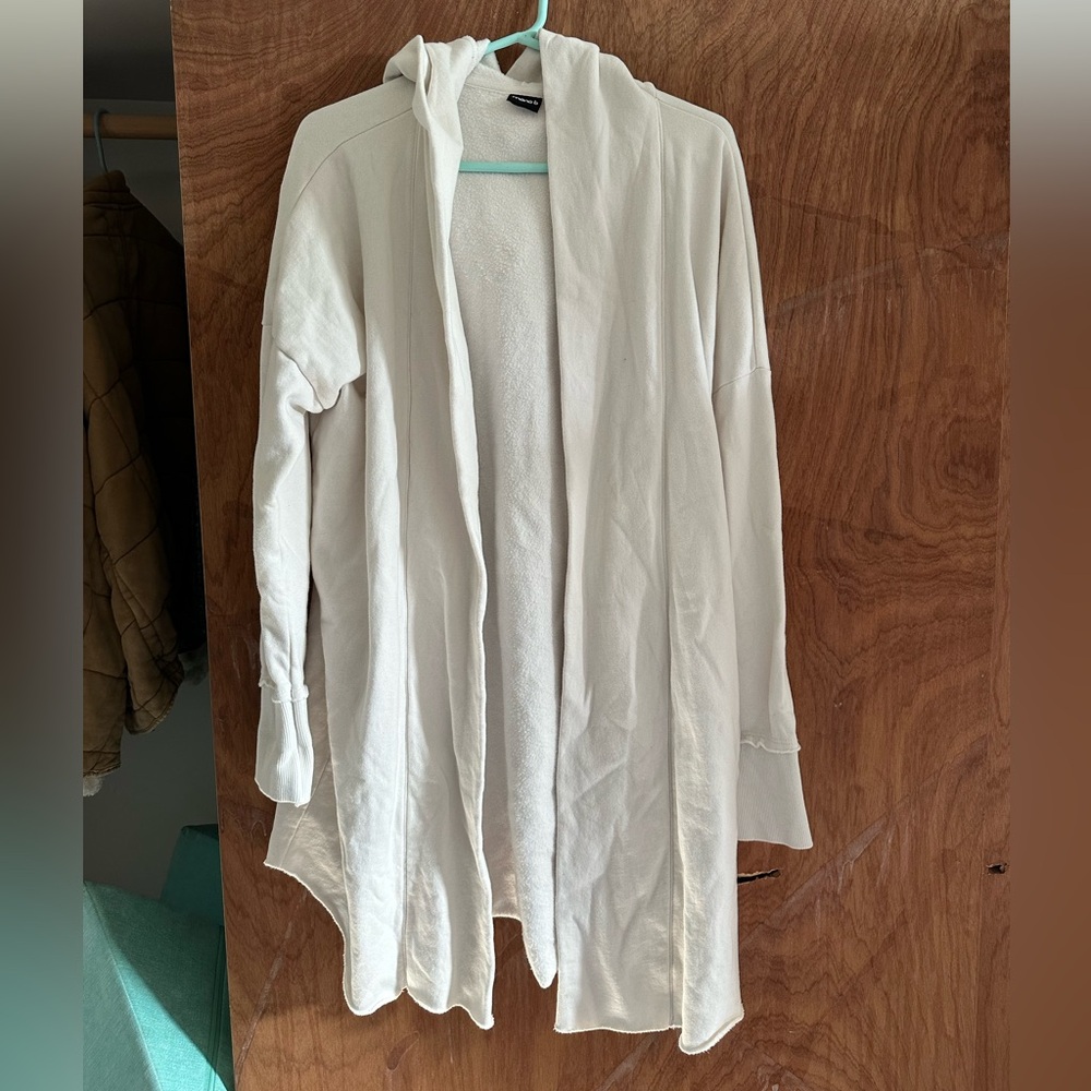 Mono B Cream Hooded Women's cardigan